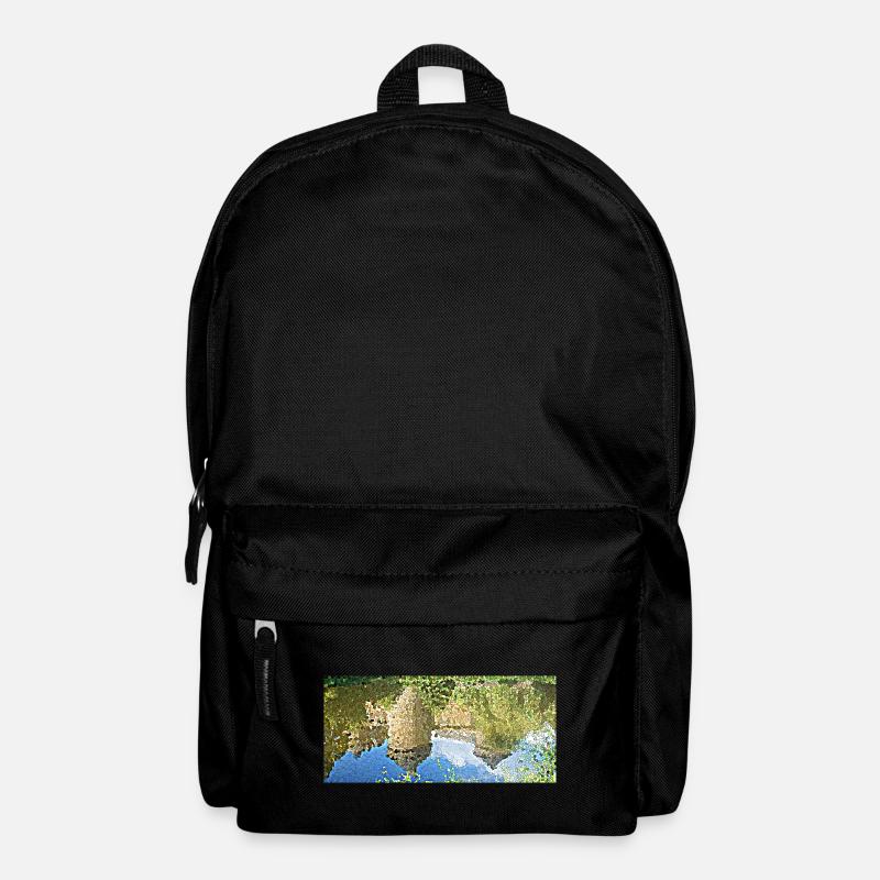 The castle and its reflection - Backpack - black