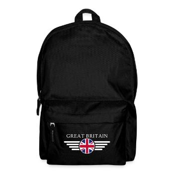 Vereinigtes Königreich Stil T-Shirt - Rucksack - Schwarz - Vorne