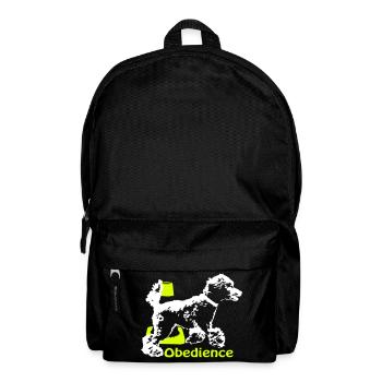 Obedience poodles surrounds Pylo - Backpack - black - Front
