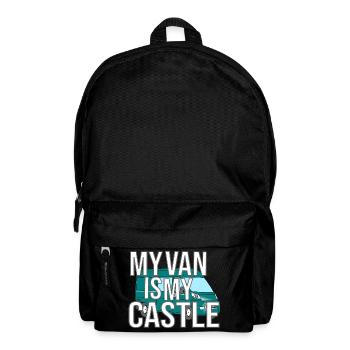 My Van Is My Castle - Rucksack - Schwarz - Vorne