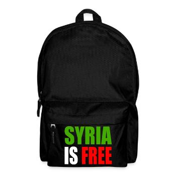 syrien - syria is free - Rucksack - Schwarz - Vorne