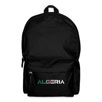 Country lettering - ALGERIA - Algeria flag - Backpack - black - Front