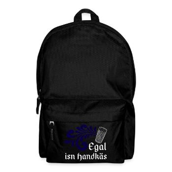 Egal isn Handkäs - Hessisch Mundart - Rucksack - Schwarz - Vorne