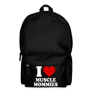 I love muscle mommies - Backpack - black - Front