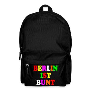 Berlin ist bunt - Rucksack - Schwarz - Vorne