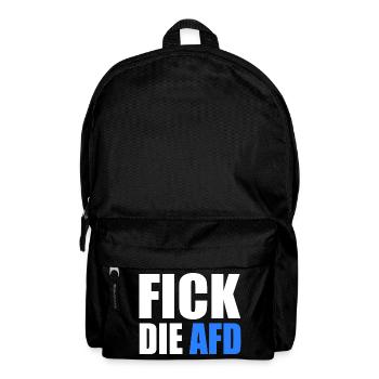 Fick die afd - Rucksack - Schwarz - Vorne