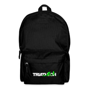 Triathlon femme 2 couleurs - Sac à dos - noir - Devant