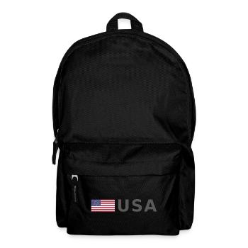 ÉQUIPE États-Unis Drapeau américain devant la police de caractères - Sac à dos - noir - Devant
