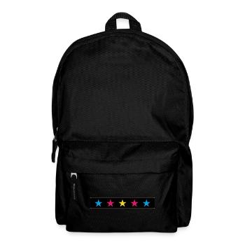 Die 5 fünf Sterne - Rucksack - Schwarz - Vorne