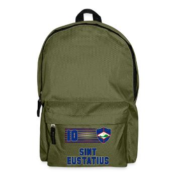 Sint Eustatius Football Team - Backpack - olive green - Front