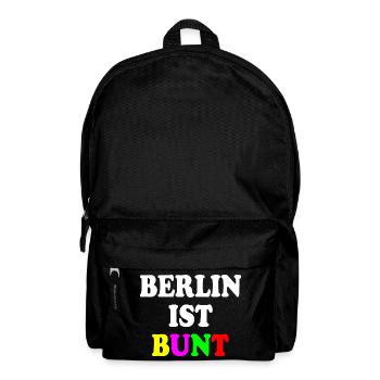 Berlin ist bunt - Rucksack - Schwarz - Vorne