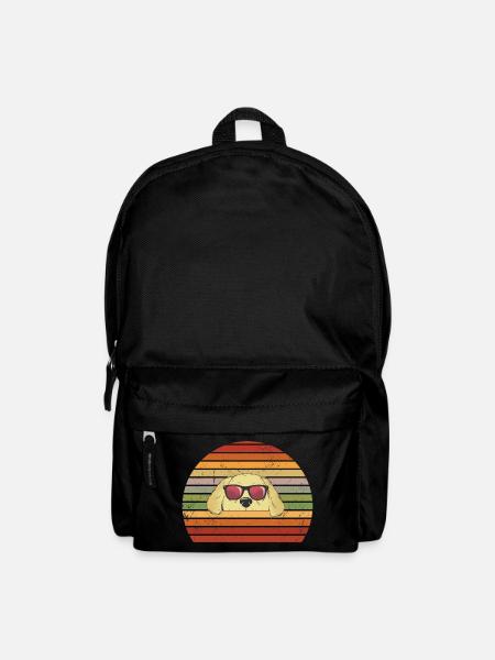 Chien Golden Retriever - Sac à dos - noir