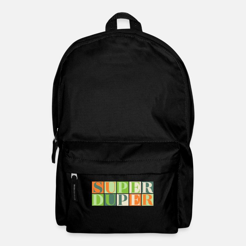 Super Duper - grün/orange - Rucksack - Schwarz