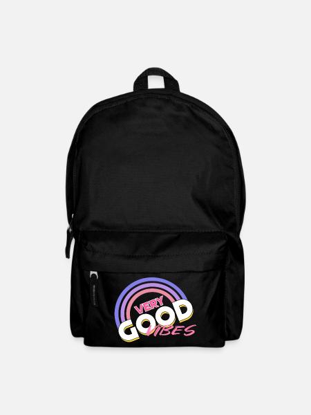 good vibes Regenbogen - Rucksack - Schwarz