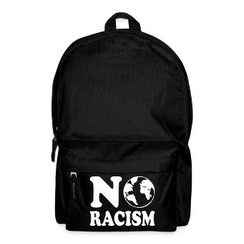 No racism - Rucksack - Schwarz - Vorne