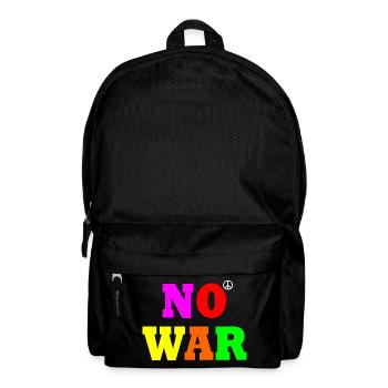 No war - Rucksack - Schwarz - Vorne