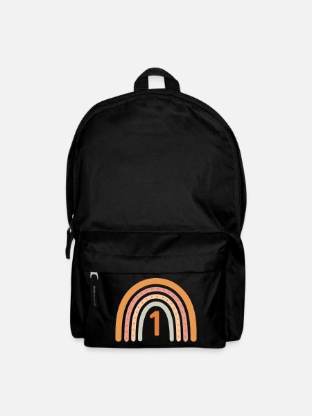 Erster Geburtstag Regenbogen - Rucksack - Schwarz
