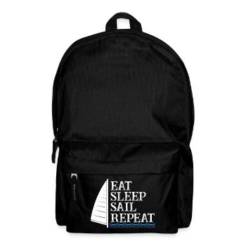 Eat Sleep Sail Repeat - Rucksack - Schwarz - Vorne