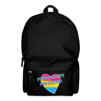 Perpetually Pansexual LGBTQIAP+ pan pride flag - Backpack - black - Front