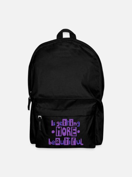 wird schöner - Rucksack - Schwarz