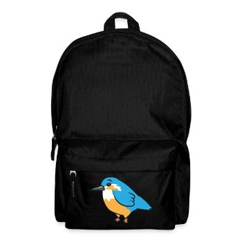 Eisvogel - Illustration - Rucksack - Schwarz - Vorne