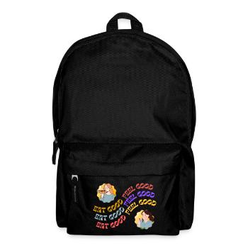 EAT GOOD FEEL GOOD - Backpack - black - Front