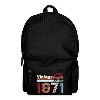 Vintage 1971 Palmen Retro Geburtstag - Rucksack - Schwarz - Vorne