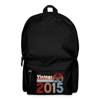 Millésime 2015 Palmiers Rétro Anniversaire - Sac à dos - noir - Devant