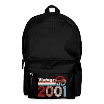 Vintage 2001 Palmen Retro Geburtstag - Rucksack - Schwarz - Vorne