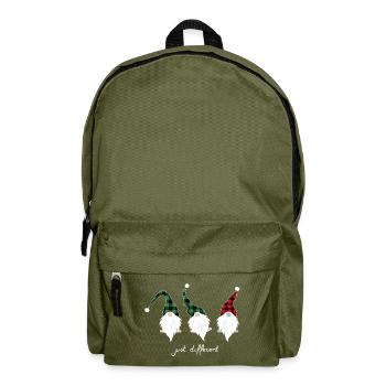 Anti Christmas Gnome Funny Gnome Gift - Backpack - olive green - Front