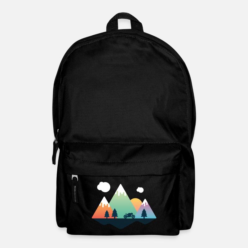 Motorcycle mountains - Backpack - black