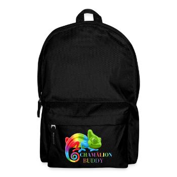 Chamäleon, bunte Chamäleon-Eidechsen - Rucksack - Schwarz - Vorne