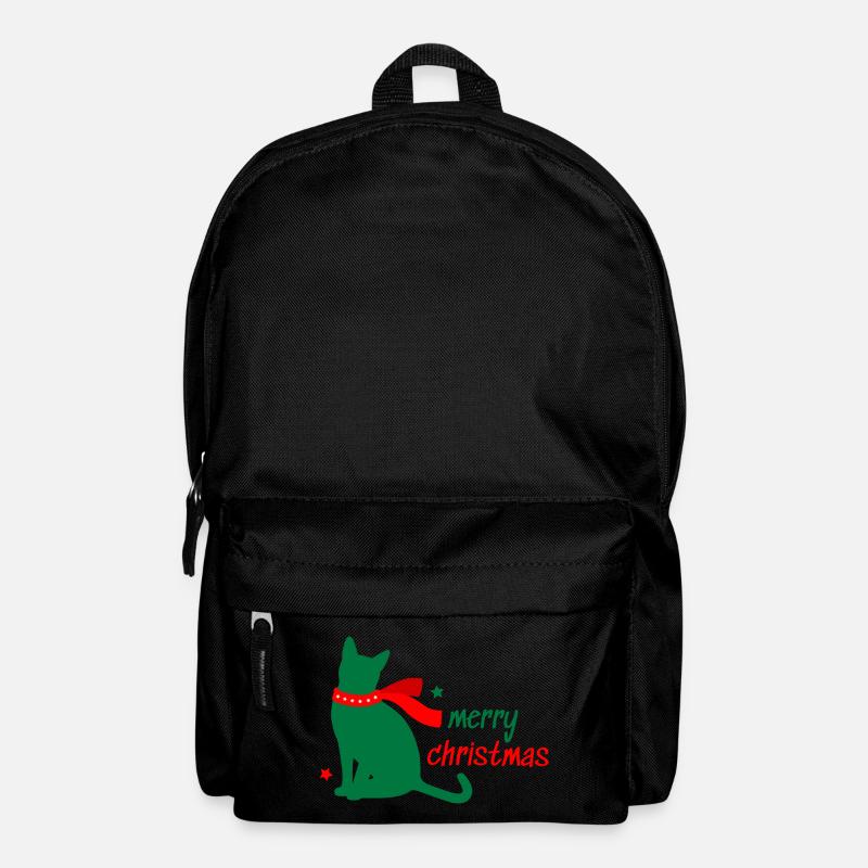 Chat Star Animal Cadeau d’écharpe de Noël - Sac à dos - noir