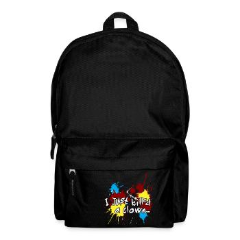 ICH HAB EINEN CLOWN GETÖTET - Rucksack - Schwarz - Vorne