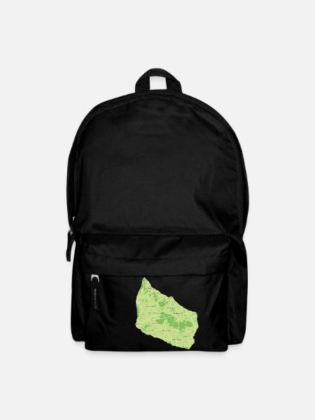 Bornholmer Karte - Rucksack - Schwarz