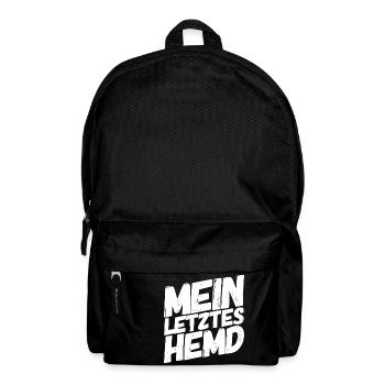 Mein letztes Hemd - Rucksack - Schwarz - Vorne