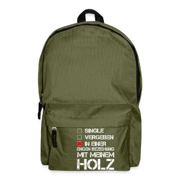 Beziehung Holz - Rucksack - Olivgrün - Vorne