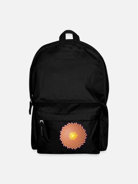 Fibonacci-Blume - Rucksack - Schwarz