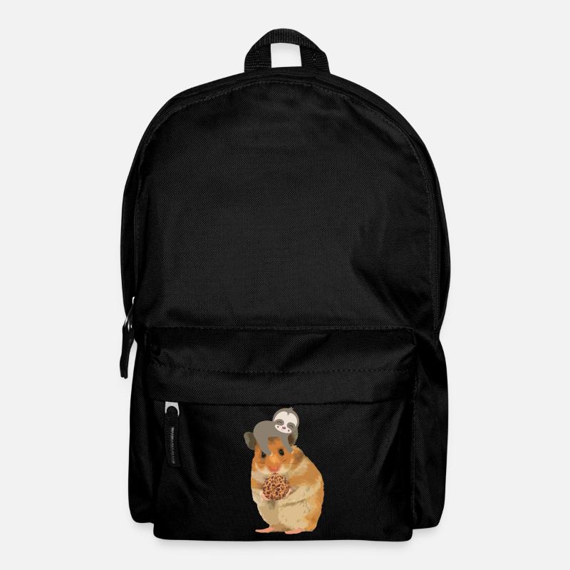 Hamster sloth cookie - pour les enfants - Sac à dos - noir