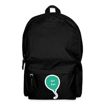 Grl Pwr Teal Balloon - Backpack - black - Front