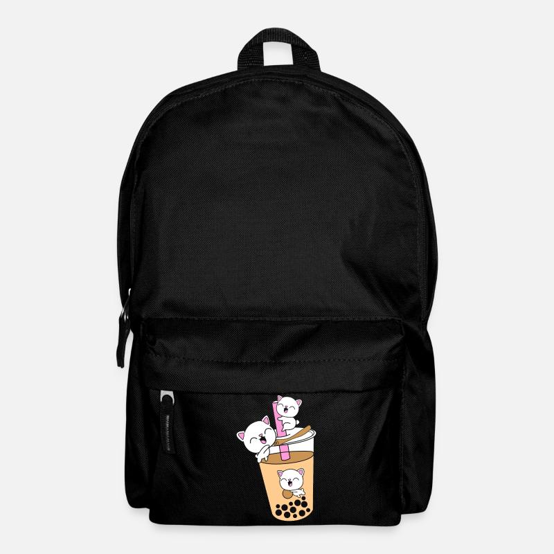 Boba Tee Bubble Tea Katze Kätzchen - Rucksack - Schwarz