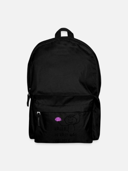 verlorenes Hirn - Rucksack - Schwarz