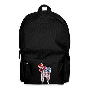 Zahnarzt Zahnarzthelferin Amerika Hut I Geschenk - Rucksack - Schwarz - Vorne