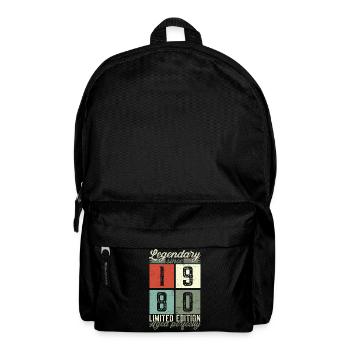 Legendary since 1980 42nd birthday gift - Backpack - black - Front