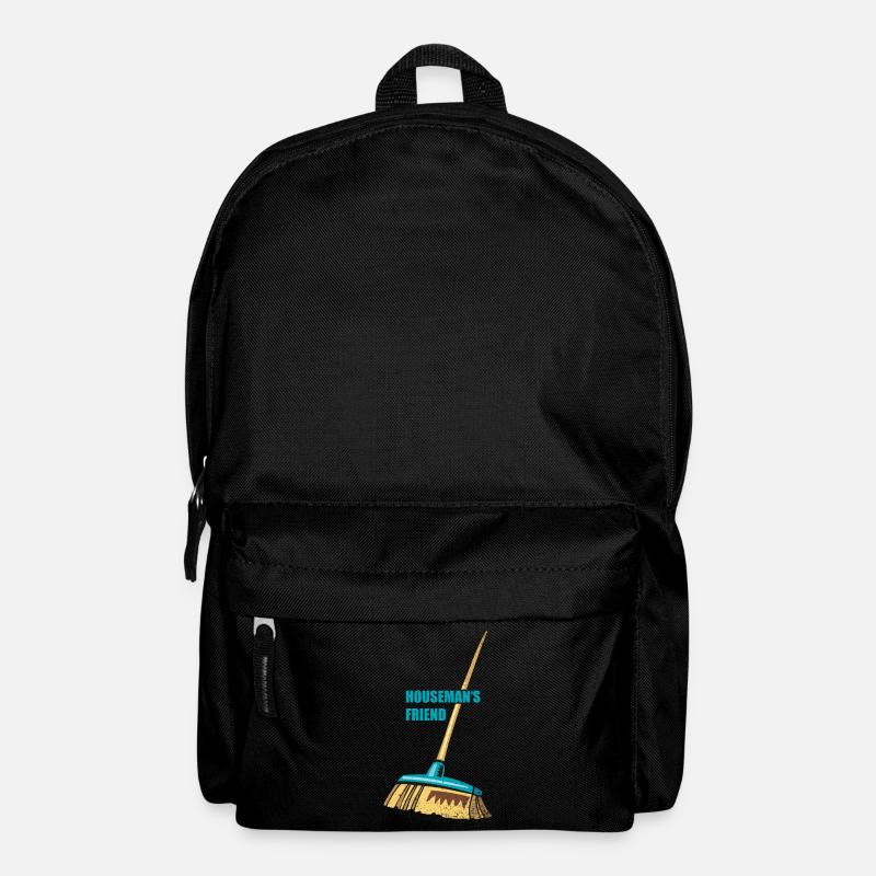 Broom Housemans ami | Balai - Sac à dos - noir