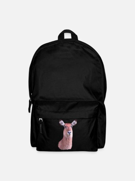 Waterbuck - Antelope - Wildlife in Africa - Backpack - black