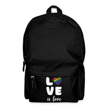 Mois de la fierté - L’amour c’est l’amour - Sac à dos - noir - Devant
