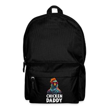 Chicken Daddy Chicken Farmer Farmer Rooster Rooster - Backpack - black - Front