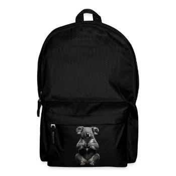 Betender Koala - Rucksack - Schwarz - Vorne