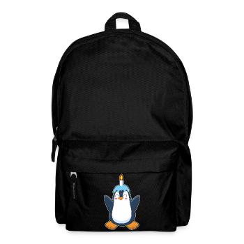 Bougie d’anniversaire Pingouin - Sac à dos - noir - Devant